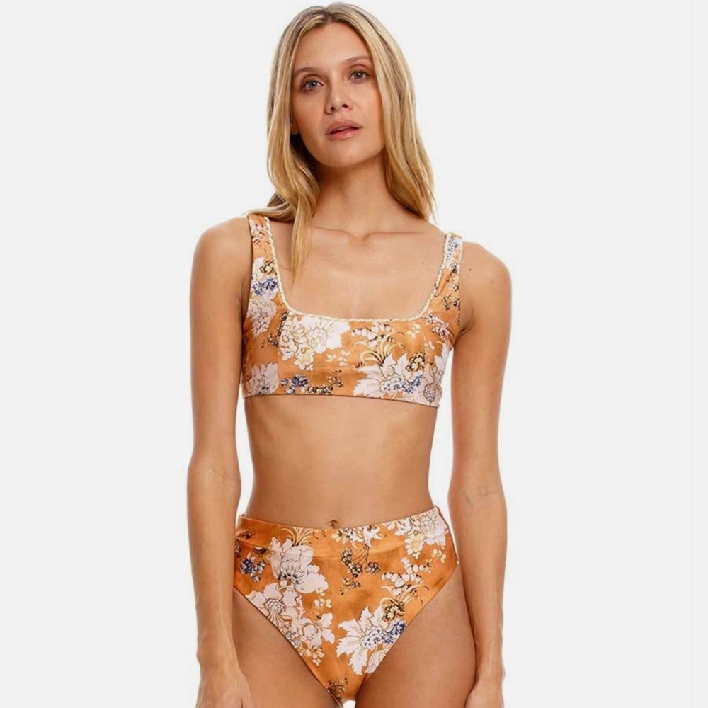 Agua Bendita Floral Bikini Reservable Penelope Bronzo Set